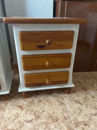 Mesitas noche madera - 2 uds.