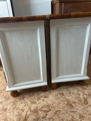 Mesitas noche madera - 2 uds.