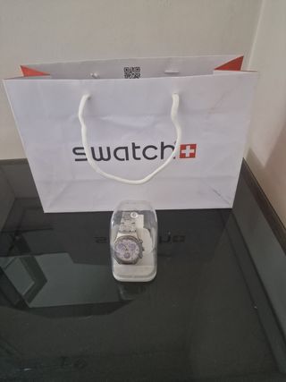 Reloj Swatch Cronógrafo Plata