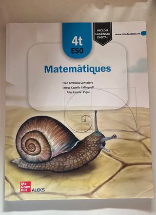 Llibre Matemàtiques 4t ESO McGraw Hill