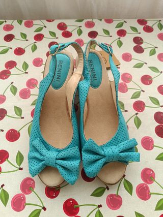 Sandalias BENINI turquesa n.º 39