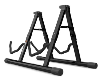 Supporto per due chitarre elettriche, acustiche o bassi