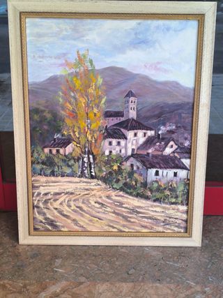 Cuadro al óleo - Paisaje otoñal