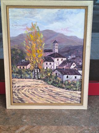 Cuadro al óleo - Paisaje otoñal