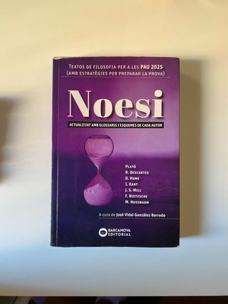 Noesi. Textos de filosofia per a les PAU 2025