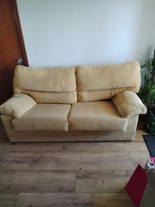 Sofá 3 plazas beige