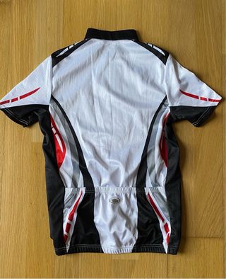 Maillot ciclismo hombre blanco-negro