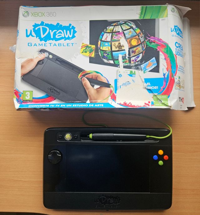 uDraw GameTablet Xbox 360 con 2 juegos