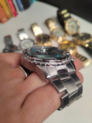 12 relojes ZHOWE - dorados y plateados