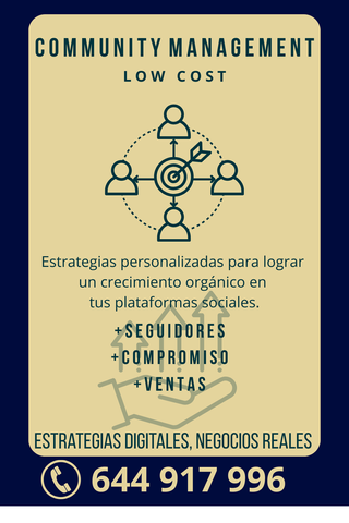 Community Manager Low Cost / Gestor de redes