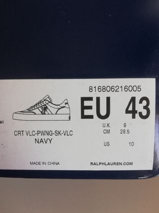 Zapatillas Polo Ralph Lauren, Piel, 43