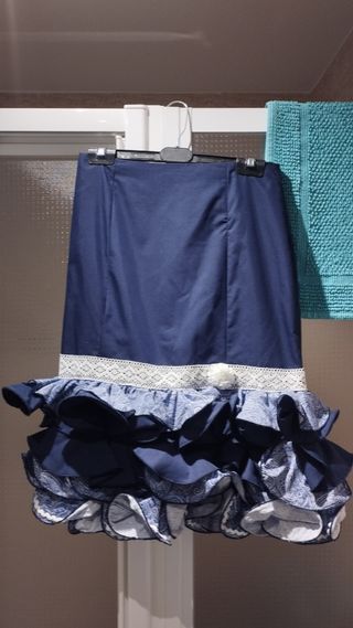 Falda Flamenca Azul