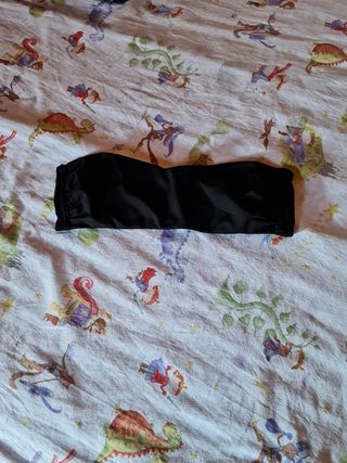 Sujetador bandeau negro Women's Secret