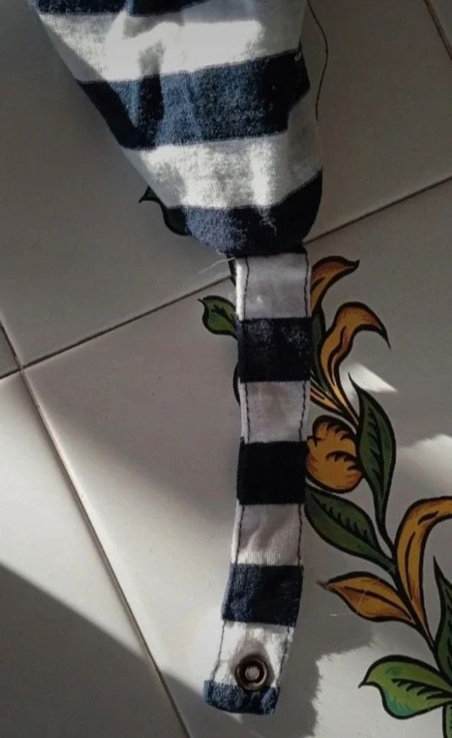 Jersey manga larga  rayas L Dorado manga 3/4