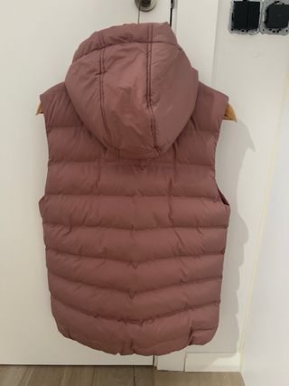Chaleco acolchado Zara rosa XS