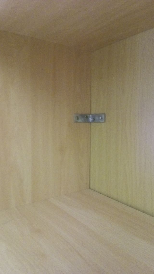 Librería melamina color nogal