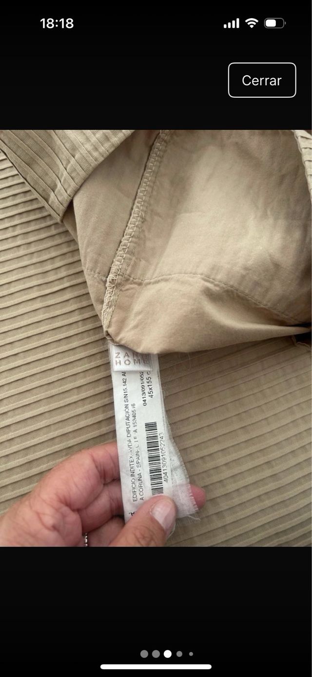 Funda nórdica beige Zara Home