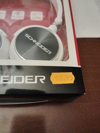 Auriculares Schneider blancos