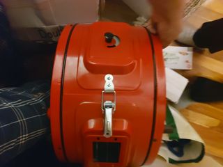 Horno cocina rojo