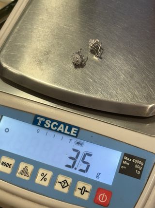 Pendientes de oro 18k con piedras