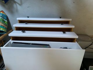 Mueble TV blanco - 3 cajones