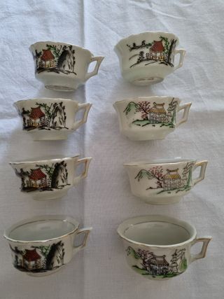 8 Tazzine Vintage cinesi