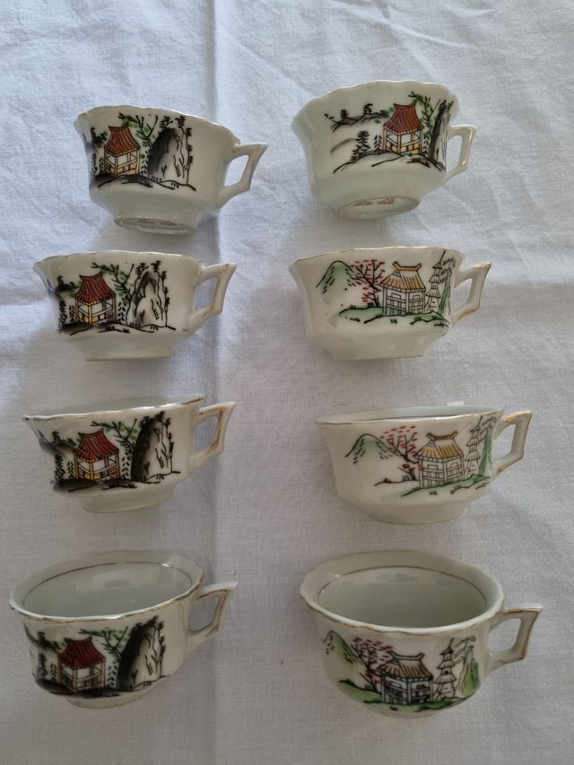 8 Tazzine Vintage cinesi