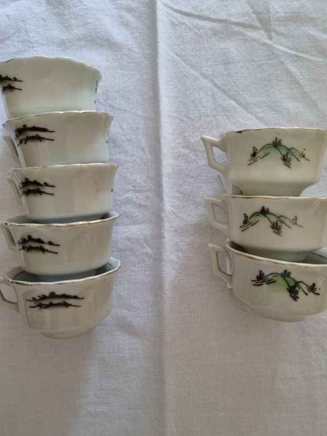 8 Tazzine Vintage cinesi