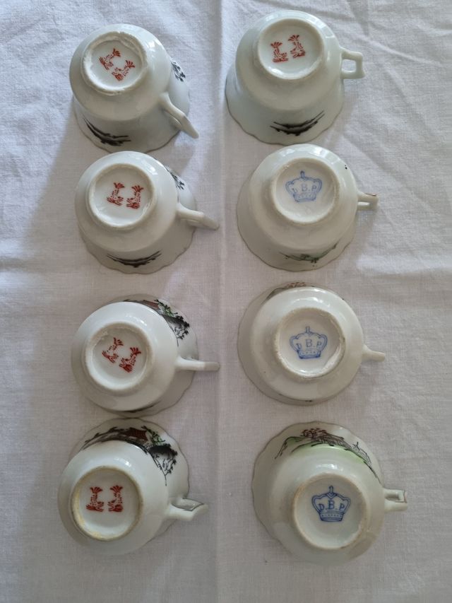 8 Tazzine Vintage cinesi