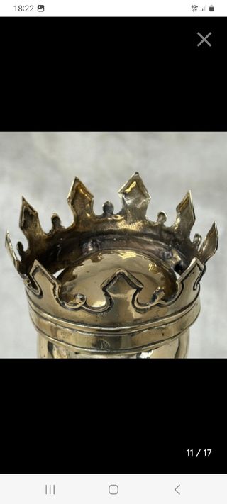 Calavera con corona - Bronce