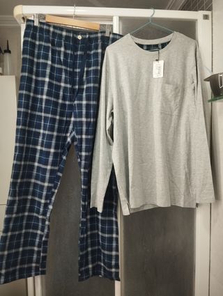 Pijama Hombre 3 xLAzul Gris