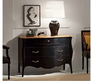 Antiguo tocador de madera y mármol