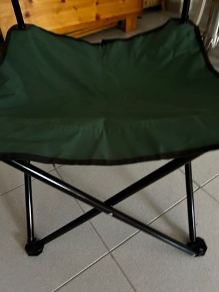 Silla plegable camping verde