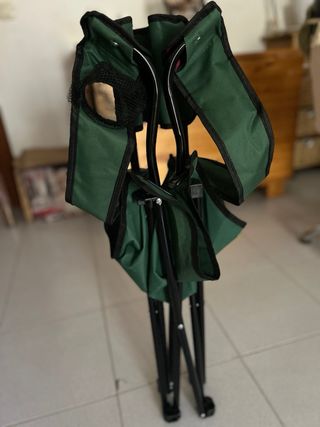 Silla plegable camping verde