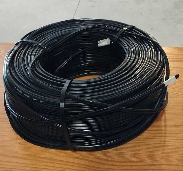 Cable exterior teléfono - 4 hilos + cable acero