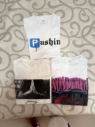 3 Camisetas Mistee Tee Blancas - Talla M