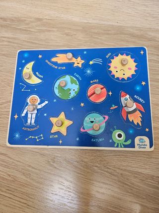 Puzzle madera Sistema Solar y planetas
