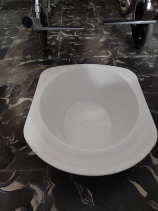 Silla de ruedas plegable.