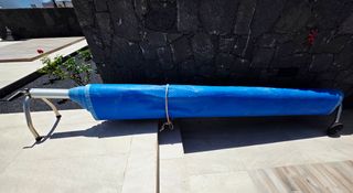 Lona piscina azul enrollable