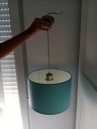 Lámpara colgante turquesa