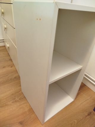 Estantería blanca Ikea - 2 baldas