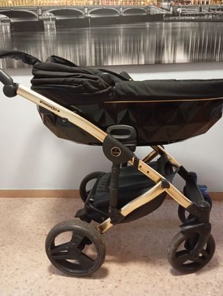 Cochecito Bebé Kunama Diamond Negro