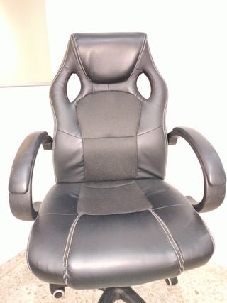 Silla gaming negra oficina