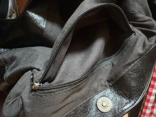 Bolso negro cadena piel sintética