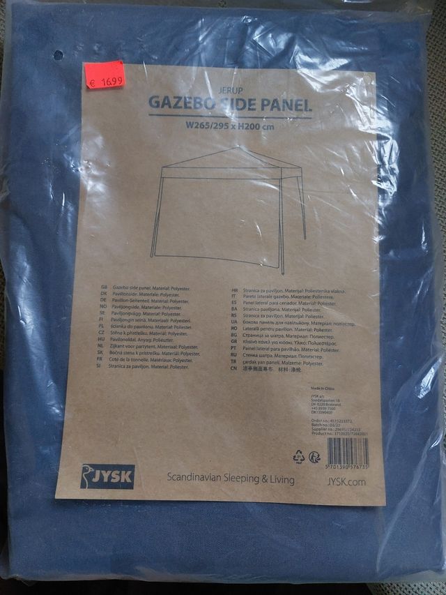 Panel lateral cenador JERUP - 265/295x200cm