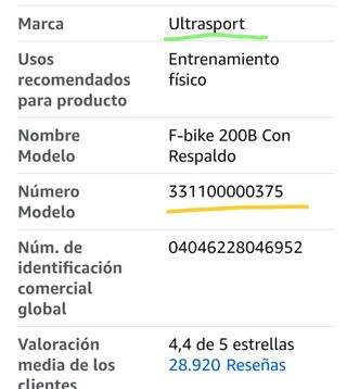 Bicicleta estática plegable Ultrasport