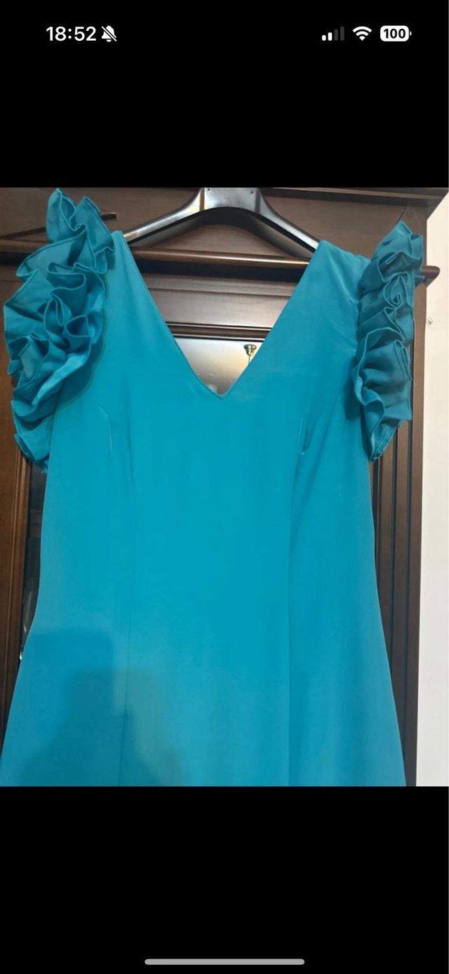 Traje Flamenca Turquesa