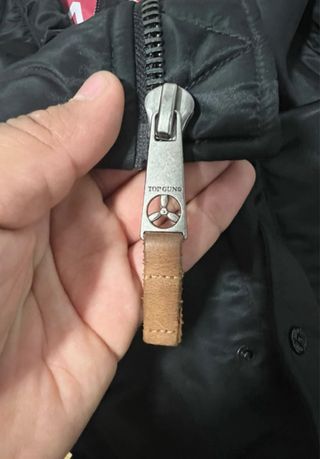 Chaqueta Top Gun bomber negra usada , 10/10