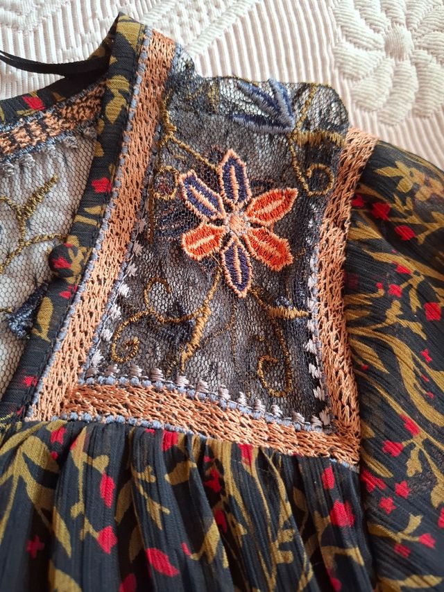 Vestido Zara S - Flores