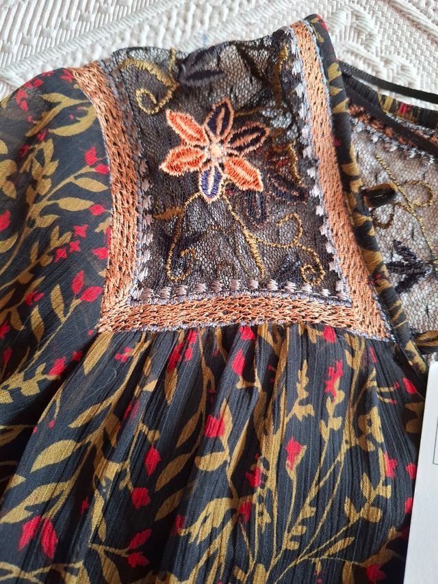 Vestido Zara S - Flores